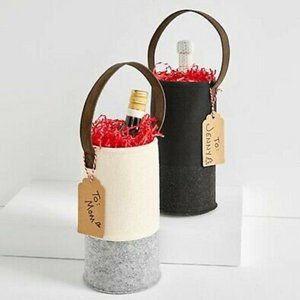 Thirty One Felt Wine Gift Bags 2 TOTAL